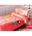 Tac baby Zooland pink bedding set