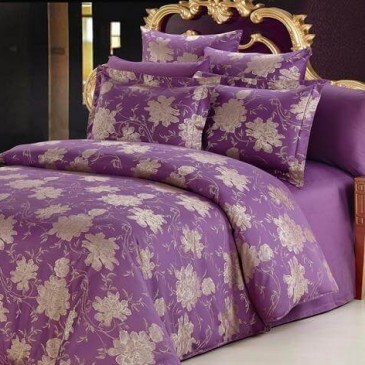 ARYA bedding set Jacquard Beatrice Lilac