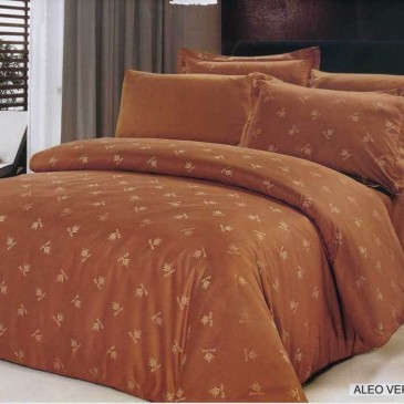 ARYA bedding set Jacquard Aloe Vera Coffee