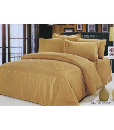 ARYA bedding set Jacquard Aloe Vera Gold