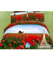 Love You sateen "Poppies" bedding set