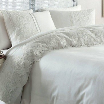 Комплект постельного белья Gelin Home   с французским кружевом Donna