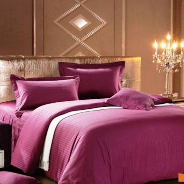 Love You Stripe purple bedding set 28