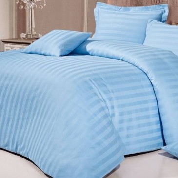 Love you stripe blue bedding set