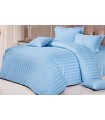 Love you stripe blue bedding set