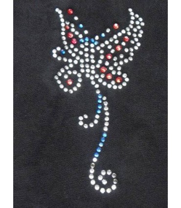 Tights Dolores "Straz Butterfly" 40 den with decorative rhinestones