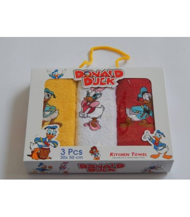 Terry napkins with cartoon characters