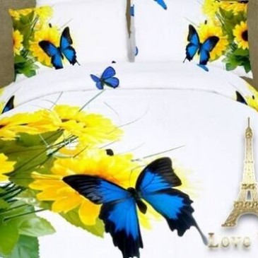 Love You sateen "Moth" bedding set