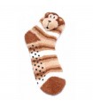 Warm baby socks FLUFFY ANIMALS with applique