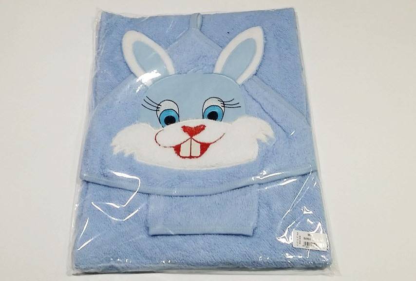 Pedaliza baby towel with a hood