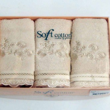 Soft cotton салфетки LUNA 3 штуки 32 х 50 