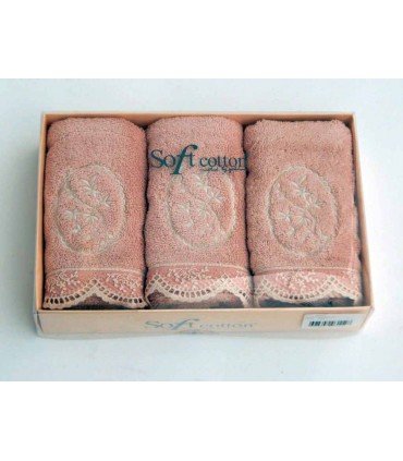 Soft cotton салфеткии BUKET 3 пр 32х50 krem. кремовый