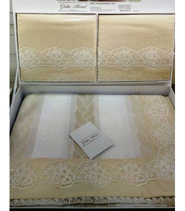 Комплект постельного белья Gelin Home +  покрывало  Pinar 