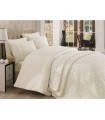 Bed linen with a coverlet COTTON BOX EMBOS SET ekru