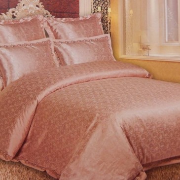 Комплект постельного белья жакард с кружевной каймой,TF B 0019
