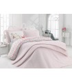 Bed sheets with a coverlet Cotton Box Daily pembe 1