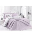 Bed sheets with a coverlet Cotton Box Daily lila