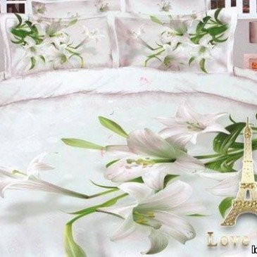 Love You sateen "Bride" bedding set