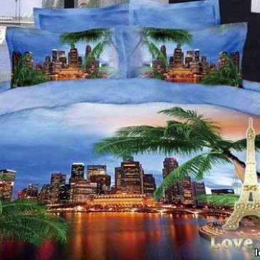 Love You sateen Miami bedding set