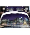 Love You sateen Night City bedding set
