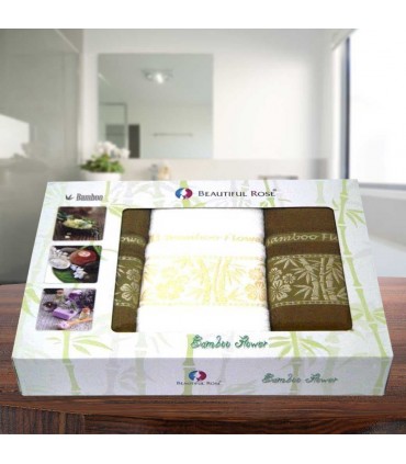 Set of towels Philippus bamboo three (bath, two front)