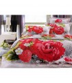 Love You sateen Strawberry bedding set