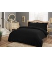Bed sheets TAC Saten Basic siyah