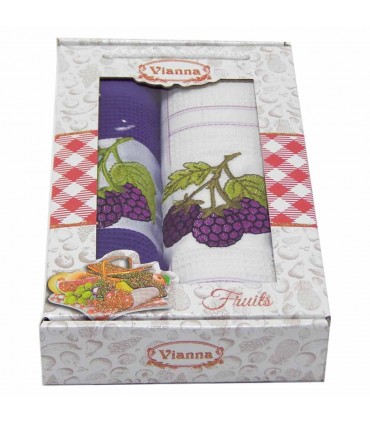 Салфетки Vianna Premium 45*65 2 штуки  вафельные