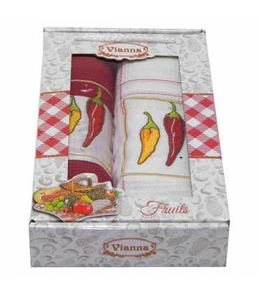 Салфетки Vianna Premium 45*65 2 штуки  вафельные