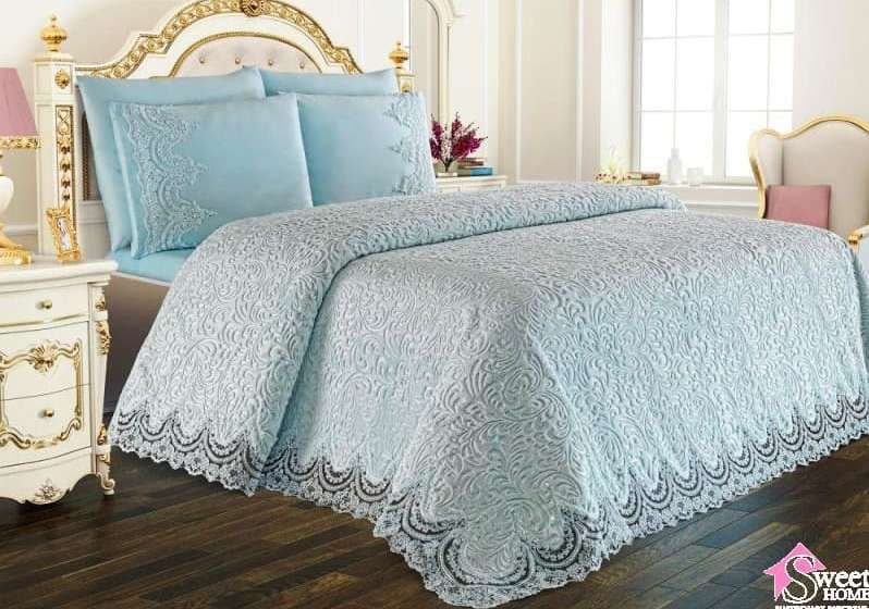 Набор постельного с пледом Hasben Gipurlu Pike Set