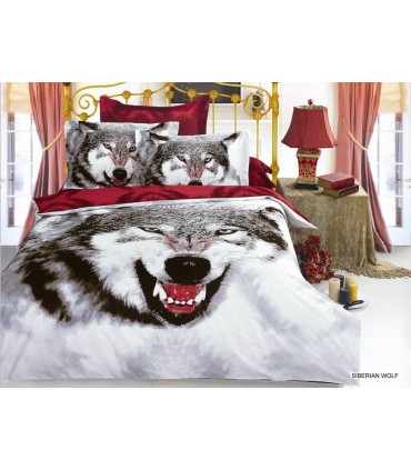 Bedding set ARYA satin Siberıan Wolf