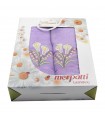 Set of Gulcan terry towels 2 flowers