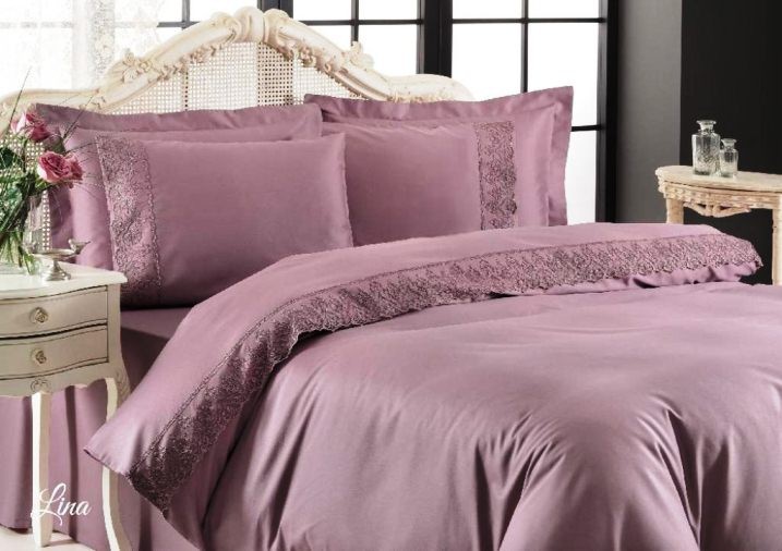 Постельное белье Tivolyo Home REGINA с кружевом