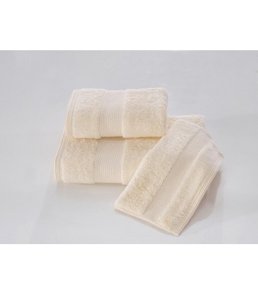Soft cotton набір рушників DELUXE 3 пр 32х50, 50х100, 75х150 SAND EKRU