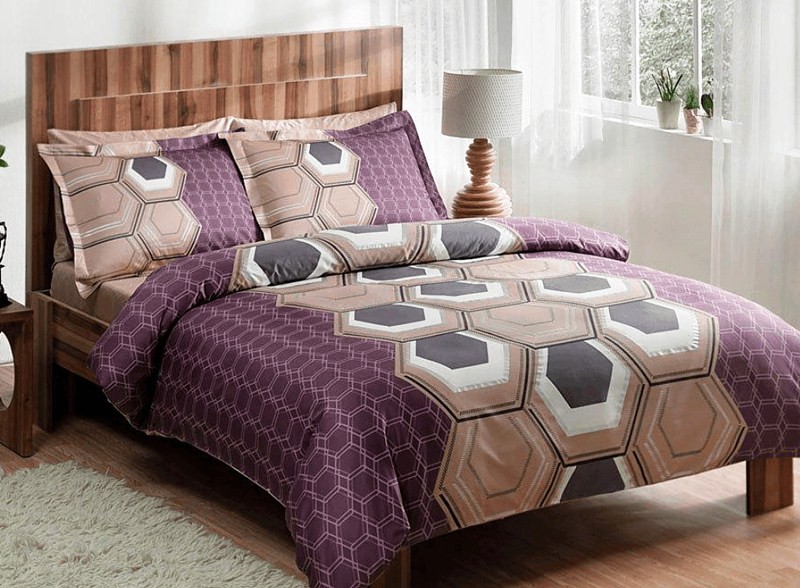 Постельное белье TAC DELUX SATEN ASPEN murdum