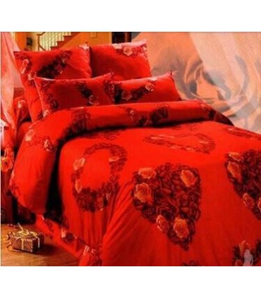 Love You sateen Amur bedding set