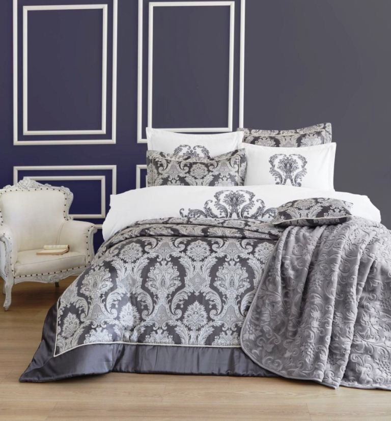 Пб Cotton Box PLAITINIUM ÇEYIZ SETI BOLIVA ANTRASIT evro