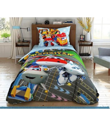 Bed sheets TAC DISNEY Super Wings - Super Wings