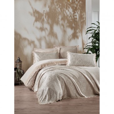 Cotton Box CHI CHI ELEGANCE CAPPUCCINO bed set with bedspread