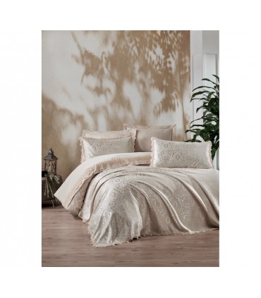 Cotton Box CHI CHI ELEGANCE CAPPUCCINO bed set with bedspread