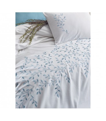 Cotton Box Brode SATEN PERRY MINT bedding set