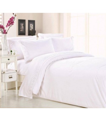 Bed linen set TF B 0025 N satin with lace