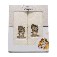 Set of towels Gulcan Tiger 2-ка  (l+b)