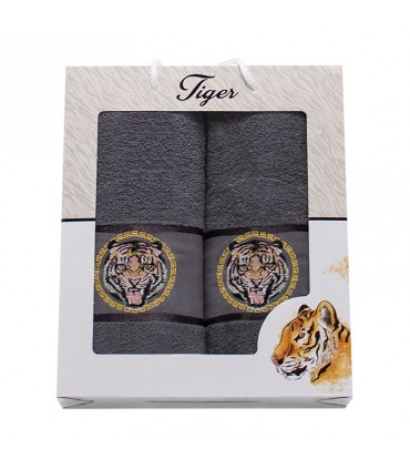 Set of towels Gulcan Tiger 2 (b + l)