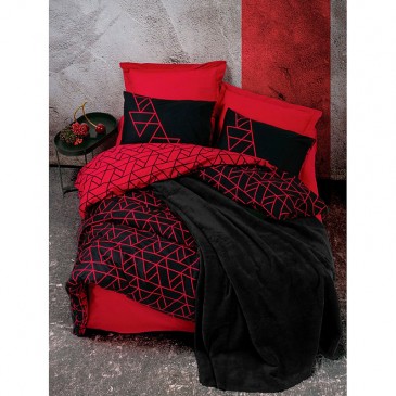 Cotton Box SHADOW BATTANIYELİ bedding set with a blanket