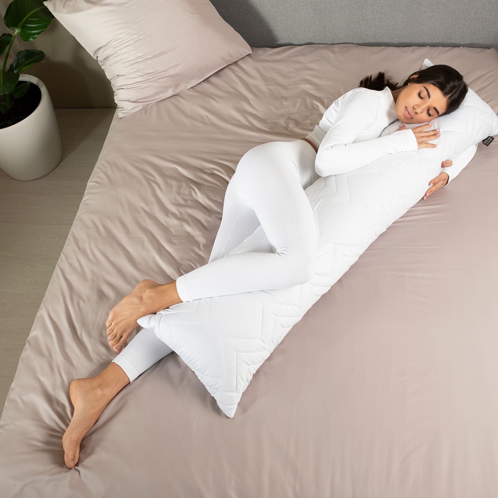 Подушка для сну та відпочинку S-Form ТМ IDEIA 40х130 см чохол з блискавкою