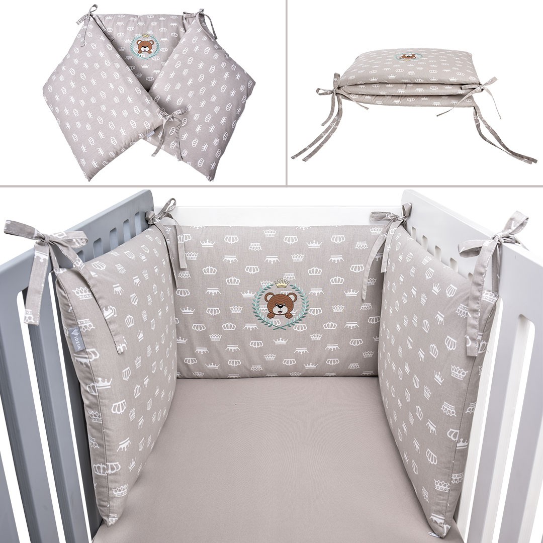 Бортик захисний у ліжечко ТM PAPAELLA 198х42 см бавовна