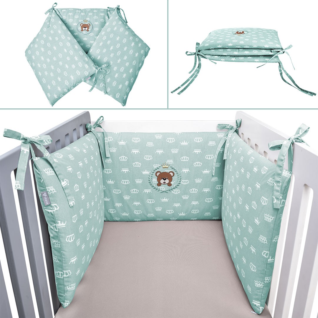 Бортик захисний у ліжечко ТM PAPAELLA 198х42 см бавовна