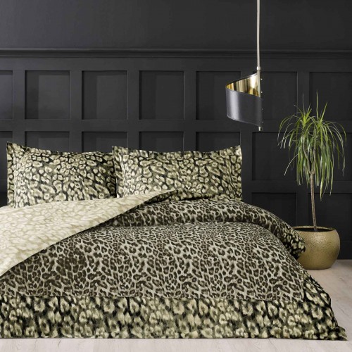 комплект постельного белья TAC saten Leona kahve