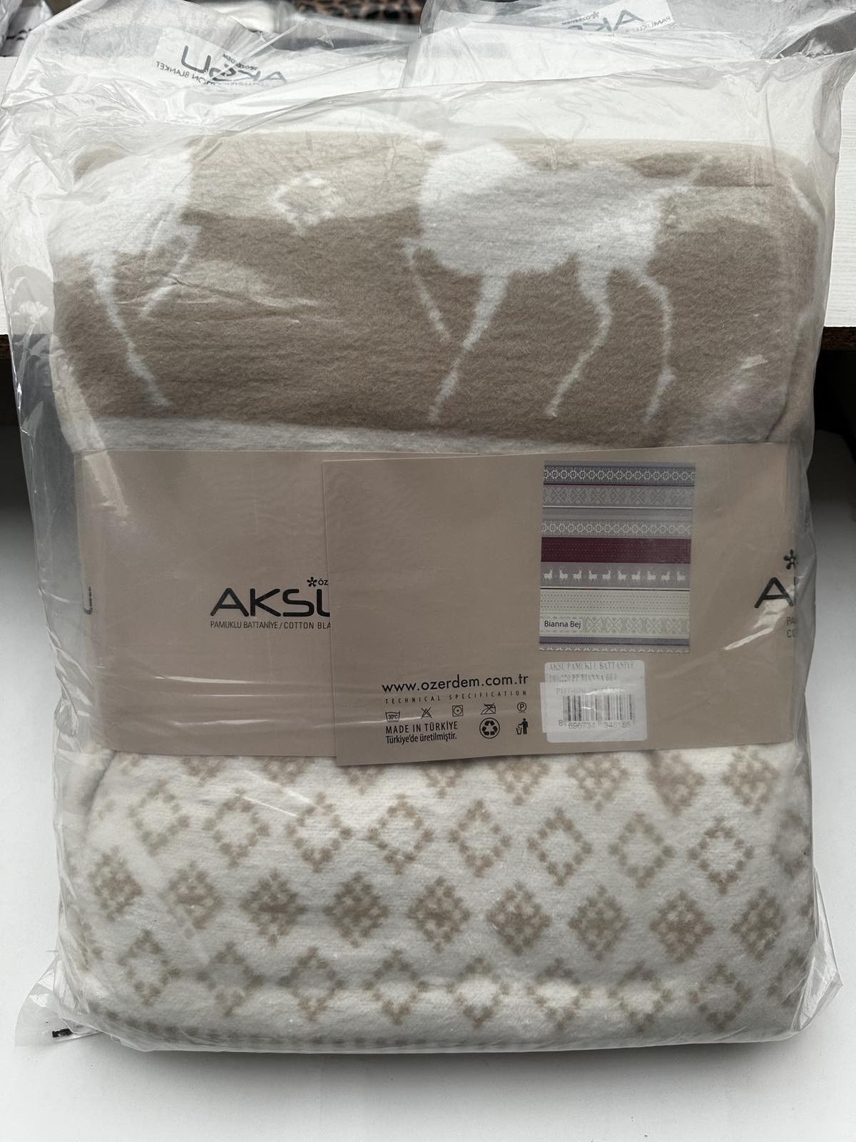 Бавовняний плед Aksu Bottanye 180*220